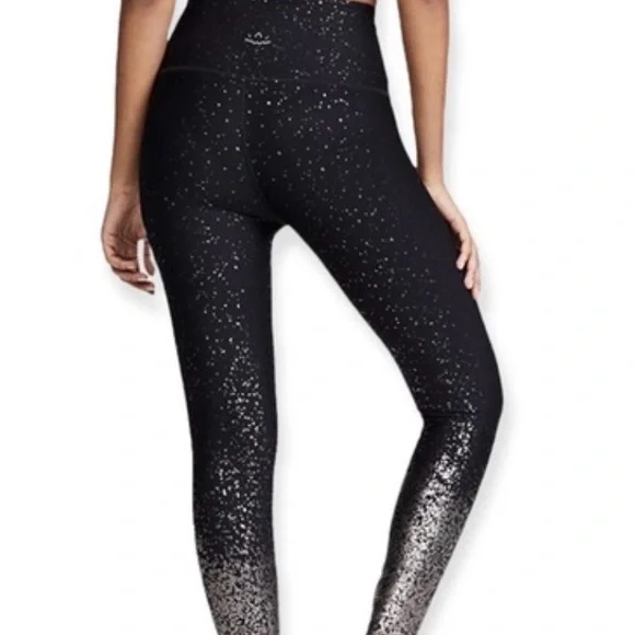 Beyond Yoga Alloy Ombre High Waisted Leggings in Black rainbow Speckle Size M - Picture 2 of 9